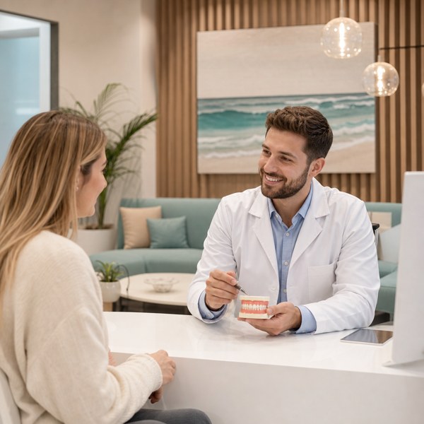 Dr. Domatov dental clinic website on WPIX