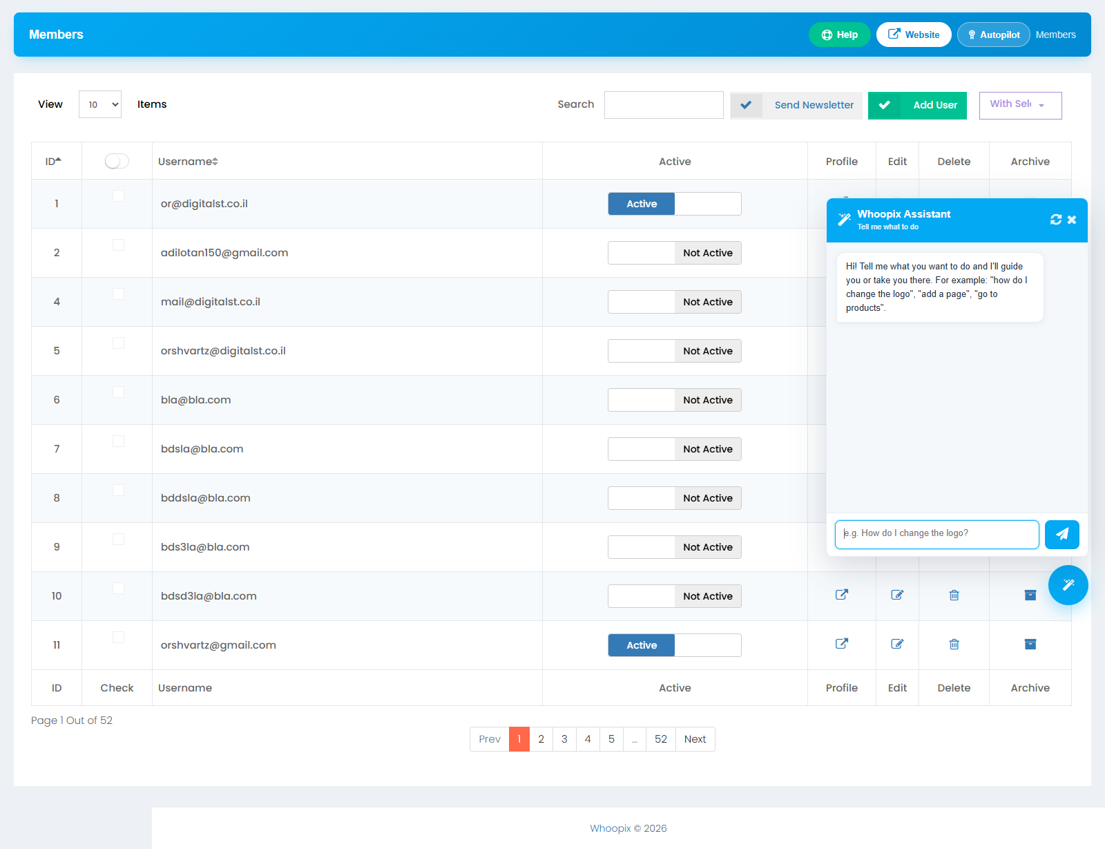 WPIX Members module